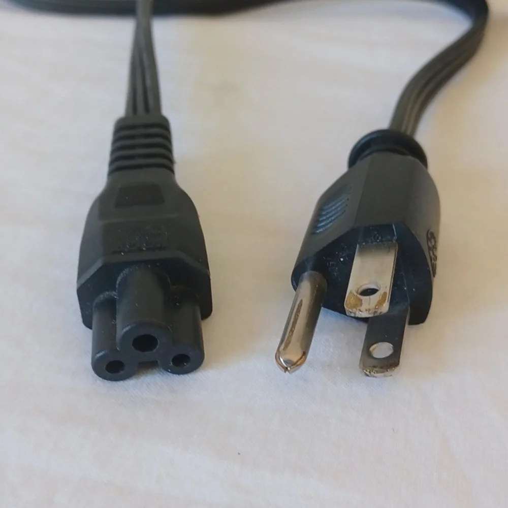 AC Power Cord Cable for Printer Laptop Notebook TV 110V 3 Prong Black 3 ft NWOT